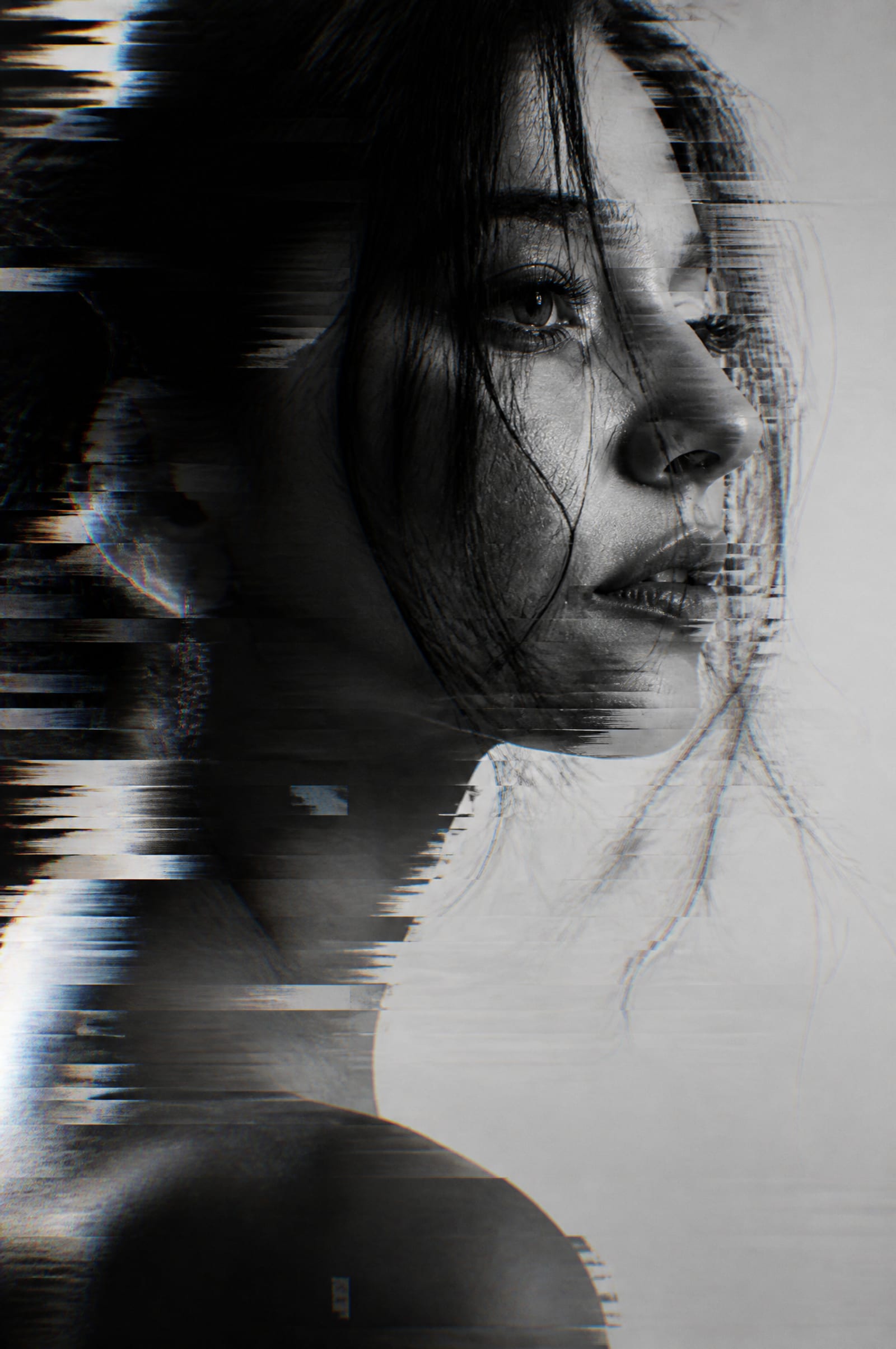Portrait aux effets numériques